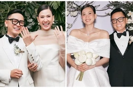 Dương Mỹ Linh xinh đẹp, rạng ngời trong đám cưới