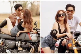 Kiện tướng dancesport Khánh Thi diện đồ gợi cảm, tình tứ bên chồng trẻ