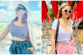 Gu thời trang trẻ trung của diễn viên 4 đời chồng Hoàng Yến