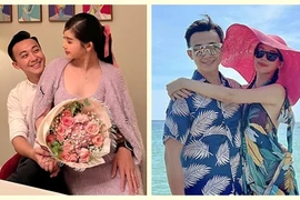 Lê Âu Ngân Anh và chồng sắp cưới tình tứ trước hôn lễ