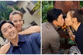 Vợ chồng Đàm Thu Trang tình tứ sau 3 năm cưới