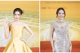 Đỗ Hà - Mai Phương đọ sắc trên thảm đỏ LHP Quốc tế Hà Nội 