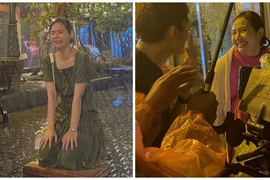 Huyền Lizzie dầm mưa 4 tiếng vào mùa đông để diễn cảnh khóc 