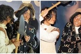 Ninh Dương Lan Ngọc rơi răng giả bên Kaity Nguyễn trên thảm đỏ 