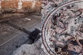 Khai quật “Bức tranh báu vật” khổng lồ ở Syria, bí mật dần hé lộ 