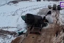 Công bố video tên lửa Yars ICBM được nạp vào bệ phóng ngầm