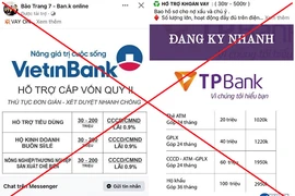 Nhiều chiêu trò giả mạo ngân hàng, lừa đảo mời vay tín dụng