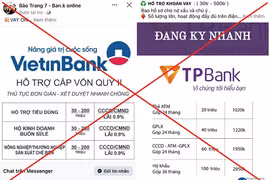 Nhiều chiêu trò giả mạo ngân hàng, lừa đảo mời vay tín dụng