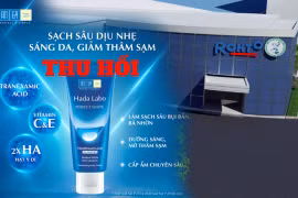 Hada Labo Perfect White Cleanser vừa bị thu hồi thuộc DN nào?