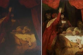 Phục chế tranh cổ 230 năm tuổi phát hiện chi tiết rợn người