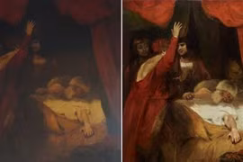 Phục chế tranh cổ 230 năm tuổi phát hiện chi tiết rợn người