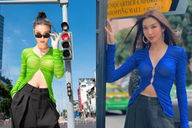 Hoàng Oanh đụng hàng Thùy Tiên, bất ngờ sắc vóc mẹ bỉm