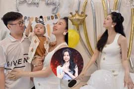 Con trai lớn tròn 1 tuổi, hot girl 'Người Ấy Là Ai' sắp đẻ bé thứ 2