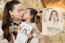 Hồ Ngọc Hà 'khóc không ra tiếng' khi bị con gái cưng Lisa vẽ