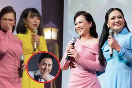 Bà xã NS Chí Tài bật khóc khi lần đầu biểu diễn