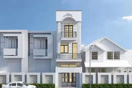 Mẫu nhà ống đẹp 3 tầng 4m tận dụng tối đa gió trời