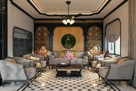 Biệt thự Indochine đẹp như viên ngọc quý giữa lòng phố biển