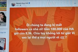 Người nổi tiếng phản ứng khi bị mất người theo dõi sau 1 đêm