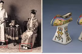 'Đôi giày đế xuồng' của các phi tần trong triều đại nhà Thanh