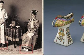 'Đôi giày đế xuồng' của các phi tần trong triều đại nhà Thanh