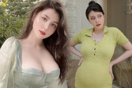 Trước khi khoe bụng bầu, "bông hồng lai Việt - Mỹ" gợi cảm thế này!