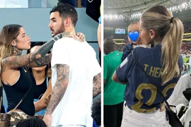 Bạn gái xăm trổ kín người của hậu vệ tuyển Pháp