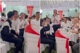 Hoài Linh được giới thiệu trong đám cưới nhưng hiếm ai vỗ tay