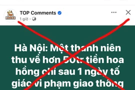 Một người 'được thưởng 50 triệu đồng do tố giác vi phạm giao thông' là tin giả