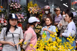 Hoa nhập từ Trung Quốc về bán dịp 20/10 tràn lan 