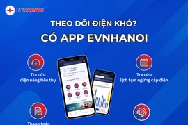 Sử dụng dịch vụ điện bất cứ đâu chỉ cần ĐT thông minh, tải App EVNHANOI