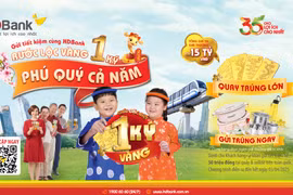 HDBank tìm ra chủ nhân 1 ký vàng SJC và 16 khách hàng trúng thưởng