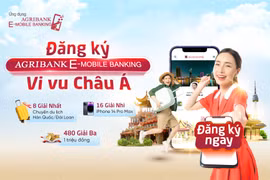 Đăng ký Agribank E-Mobile Banking: Cơ hội sở hữu iPhone và du lịch Châu Á