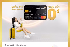 Bắc Á Bank miễn nhiều loại phí dành cho chủ thẻ tín dụng quốc tế
