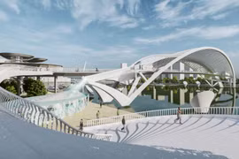 Cầu đi bộ qua sông Sài Gòn chính thức thực hiện mũi khoan cọc đầu tiên 