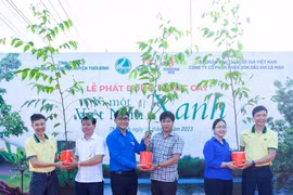 Phân bón Cà Mau ra quân trồng xây xanh trong cộng đồng