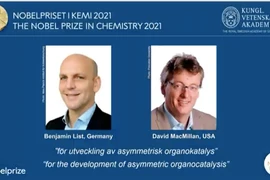 Giải Nobel Hoá học 2021 thuộc về 2 nhà khoa học Mỹ và Đức 