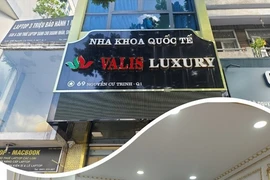 TP HCM: Nha khoa Quốc tế Valis Luxury hoạt động bất hợp pháp?