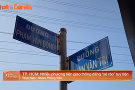 TP. HCM: Nhiều phương tiện giao thông “xé rào” một cách tuỳ tiện