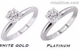 Bạch kim và vàng trắng có gì khác nhau?