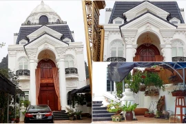 Chiêm ngưỡng biệt thự trắng tinh khôi giữa phố núi của đại gia Hòa Bình