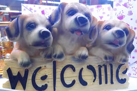 “Chó thần tài” nổi bật thị trường đồ trang trí Tết 2018