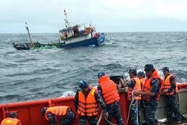 Bão số 9: Điều động tàu Hải quân tìm kiếm tàu cá gặp nạn