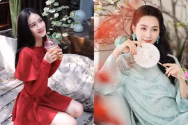 Ý Nhi diện váy đỏ, Đặng Thu Thảo mặc áo dài khoe sắc