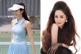 Hot face sao Việt: Diễn viên Ngọc Huyền xinh đẹp trên sân pickleball