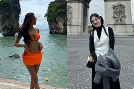 Hoàng Thùy đi biển giữa ồn ào, Phương Nga check-in khi trở lại Pháp