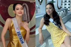 Kỳ Duyên - Thanh Thủy lên đồ "cực cháy" khi thi nhan sắc quốc tế