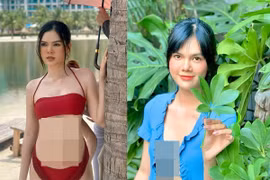 Lê Ngọc Trinh khoe dáng nuột nà giữa ngày hè oi bức