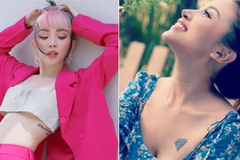 Hình xăm ở vị trí hiểm gây "nóng mắt" của mỹ nhân Việt