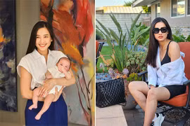 Nhan sắc gái một con của Hoa hậu Dương Mỹ Linh