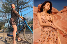Hoàng Thùy Linh mê hoặc với thời trang khoe thân "nửa kín nửa hở"